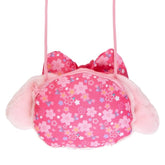 Embrace elegant kawaii style with our My Melody Kimono Face Pink Pochette Bag! Part of our limited Kimono Collection, this charming pochette features My Melody's beloved face adorned with beautiful cherry blossom kimono-inspired details. The lovely pink sakura color scheme perfectly captures the essence of traditional Japanese design while maintaining My Melody's sweet charm. This versatile bag is perfectly sized to carry your daily essentials while making a stylish statement. A special piece!